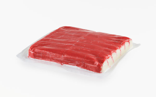 Dolna miękka folia głęboko termoformowalna przeznaczona do pakowania produktów rybnych i owoców morza na maszynach rolowych.